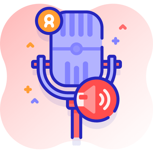 Microphone radio technology vintage icon Microphone radio technology vintage icon