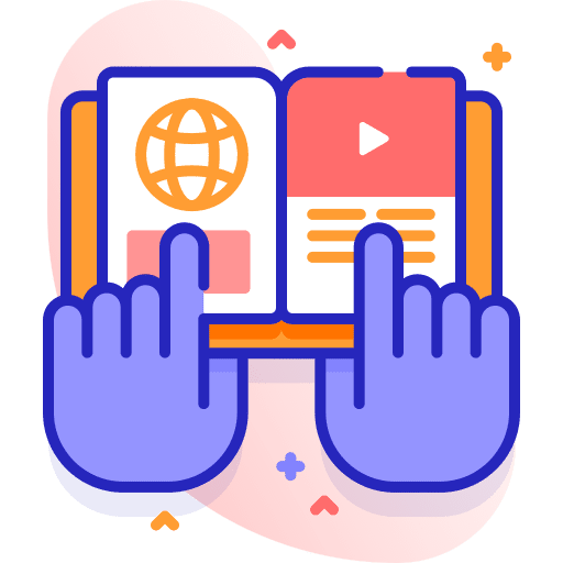 Book hand open book reading book icon Book hand open book reading book icon