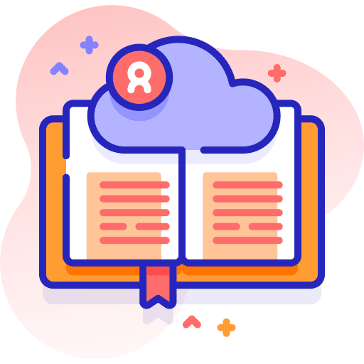 Cloud ebook cloud computer icon Cloud ebook cloud computer icon