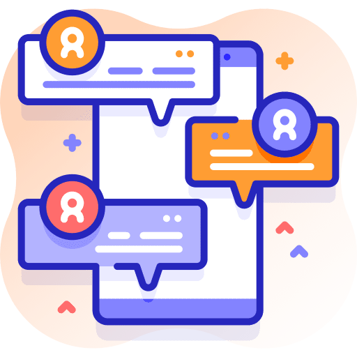 Group chat people chat communications icon Group chat people chat communications icon