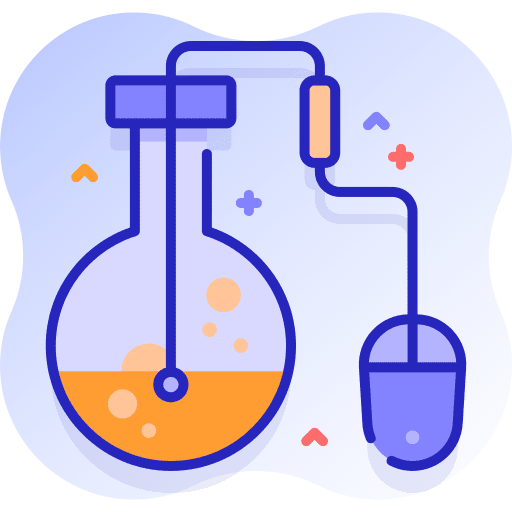Science flask chemical education icon Science flask chemical education icon