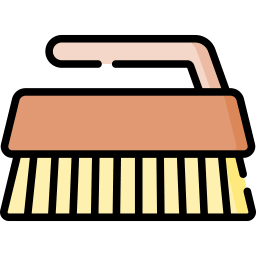 Cleaning brush cleaning tools furniture and household washing brush icon