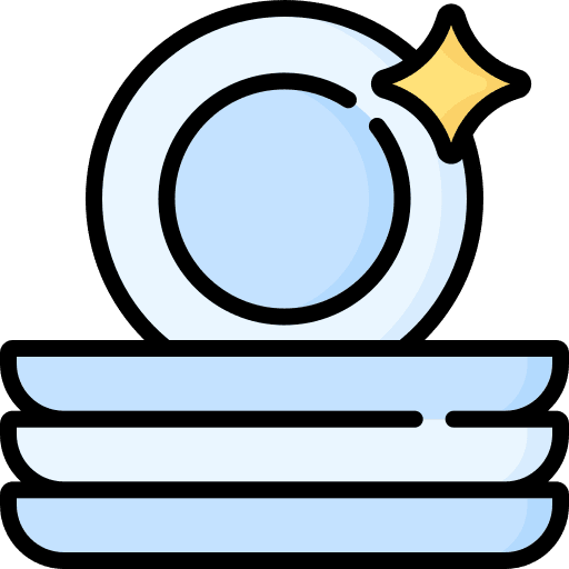 Dish kitchenware shine clean icon