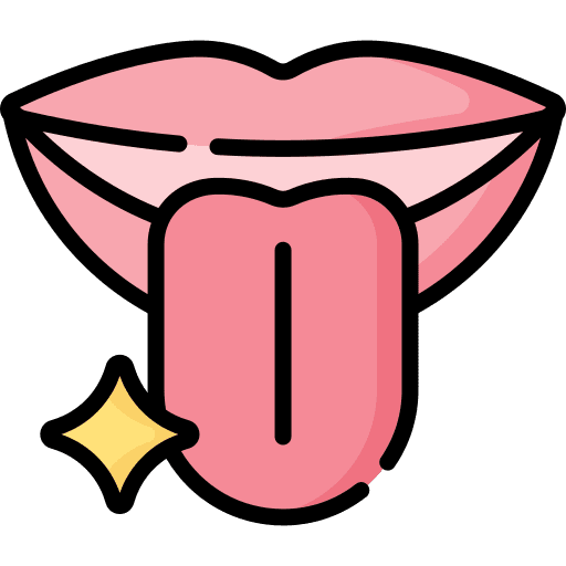 Tongue clean personal care oral care icon