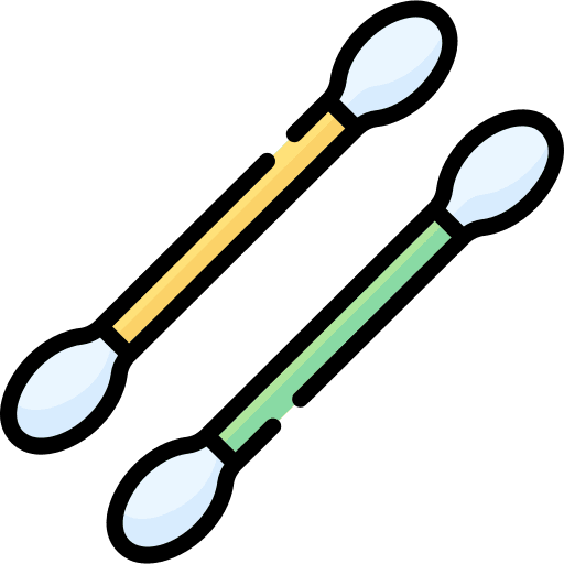 Cotton bud wellness cotton bud grooming icon Cotton bud wellness cotton bud grooming icon