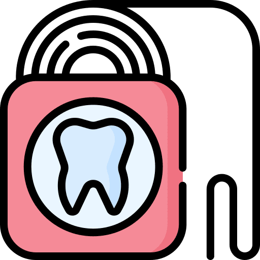 Dental floss tooth hygiene dentist icon Dental floss tooth hygiene dentist icon