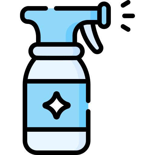 Spray cleaning materials cleaning furniture and household icon Spray cleaning materials cleaning furniture and household icon