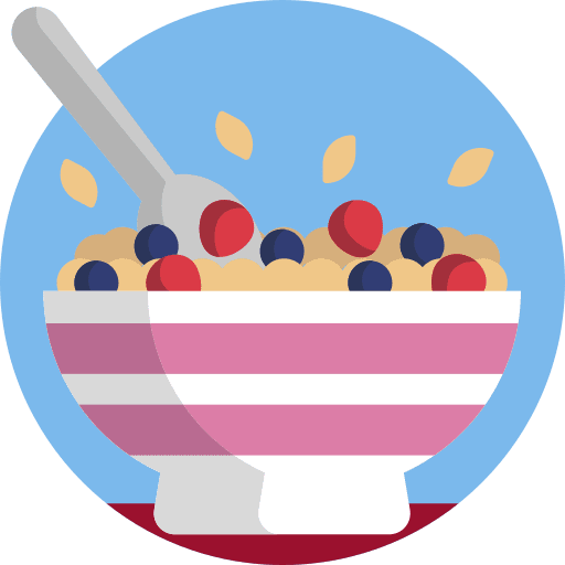 Cereals nuts breakfast food and restaurant icon