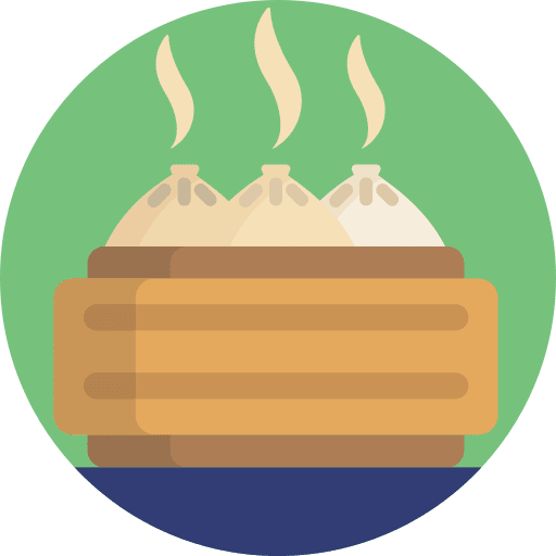 Dim sum meal gastronomy food and restaurant icon Dim sum meal gastronomy food and restaurant icon