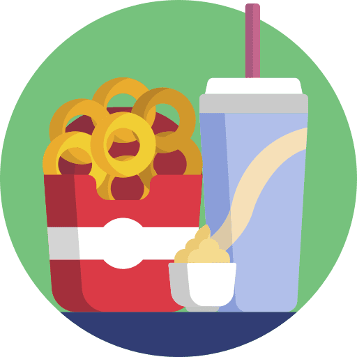 Onion rings fried sauce soda icon Onion rings fried sauce soda icon