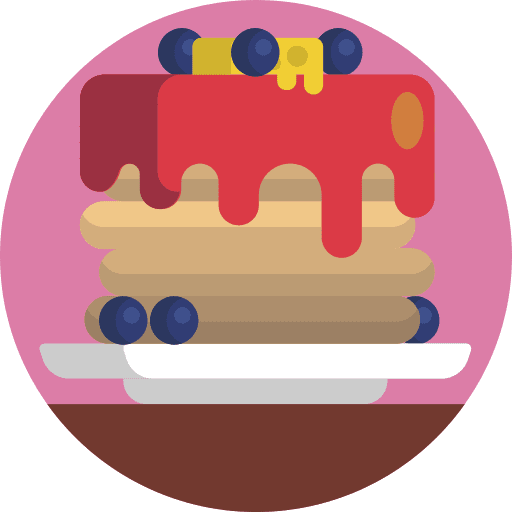 Pancakes dessert food strawberry icon Pancakes dessert food strawberry icon