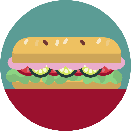 Sandwich salad food and restaurant fast food icon Sandwich salad food and restaurant fast food icon