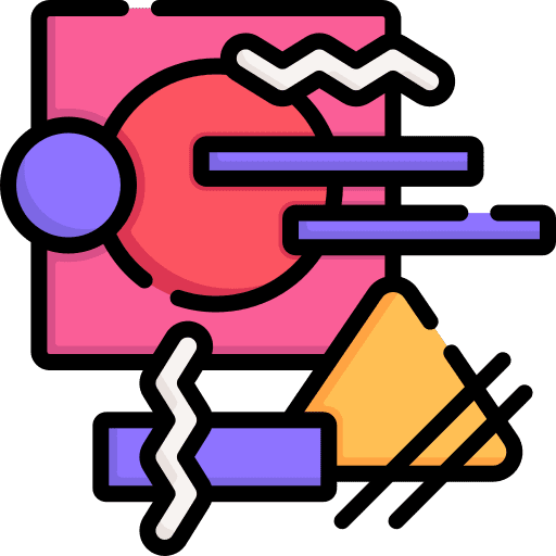 Memphis art industrial design graphic icon