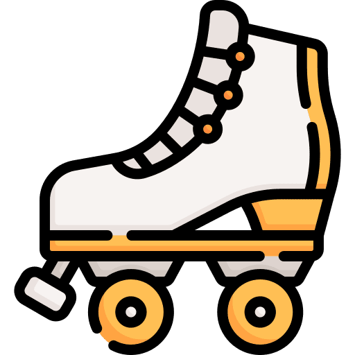 Roller skates shoes skater roller skates icon