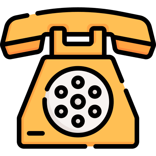Telephone technology vintage old phone icon