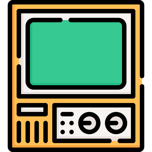 Tv television retro technology icon