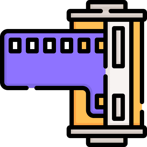 Film roll photo film photo camera entertainment icon Film roll photo film photo camera entertainment icon