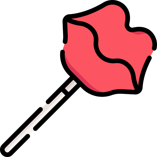 Lollipop lips candy sweet icon Lollipop lips candy sweet icon