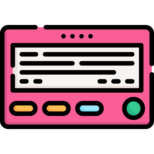 Pager electronics retro device icon Pager electronics retro device icon