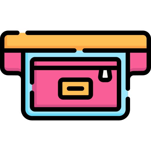 Waist pack accessory waist pack holidays icon Waist pack accessory waist pack holidays icon