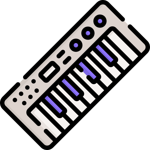 Synthesizer piano instrument musical instrument icon Synthesizer piano instrument musical instrument icon