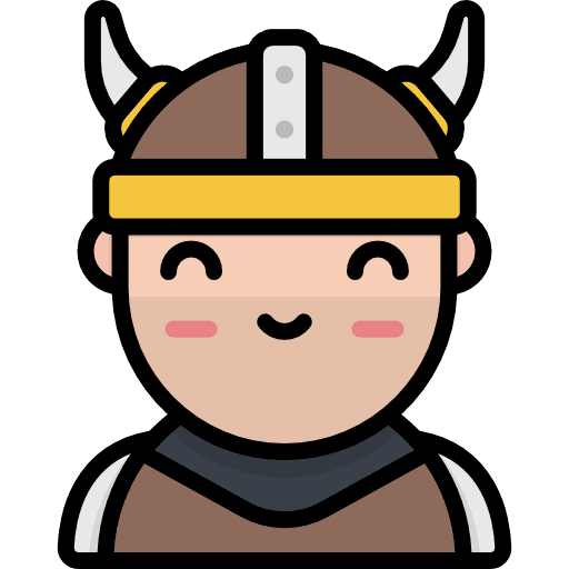Viking kawaii user people icon Viking kawaii user people icon