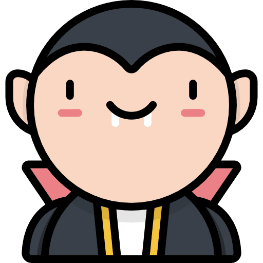 Vampire profile people user icon Vampire profile people user icon