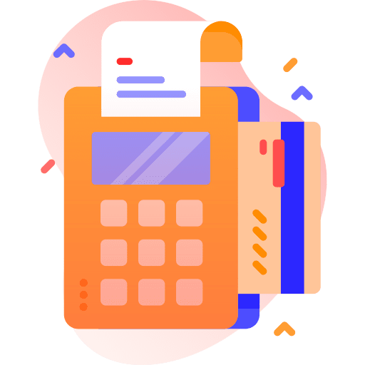 Edc debit card card reader finance icon