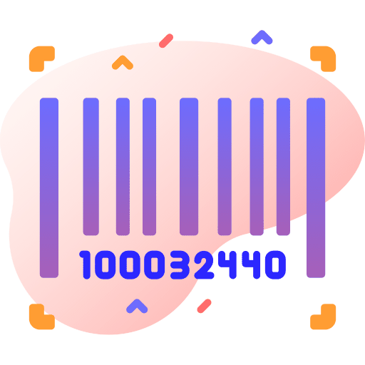 Barcode commerce and shopping ecommerce product icon