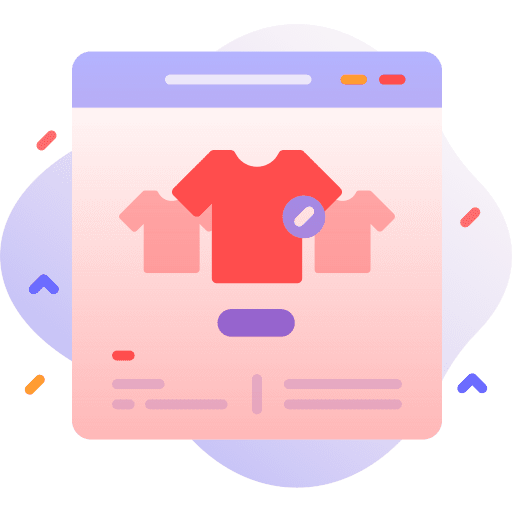 Clothes commerce and shopping gallery tshirt icon