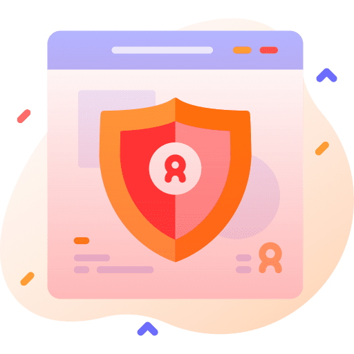 Shield ecommerce client protection icon