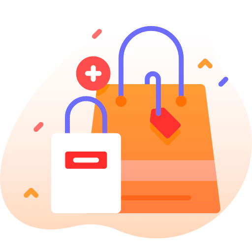 Shopping bag shopping bag price tag full icon
