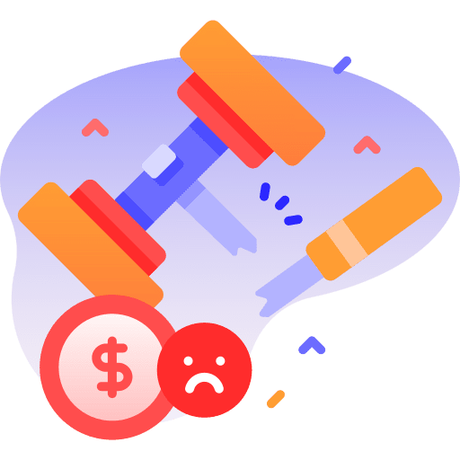 Auction buy dollar gavel icon