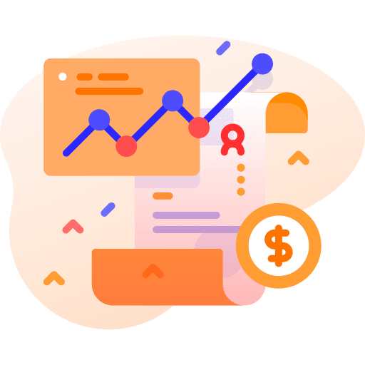 Diagram graphic business and finance report icon