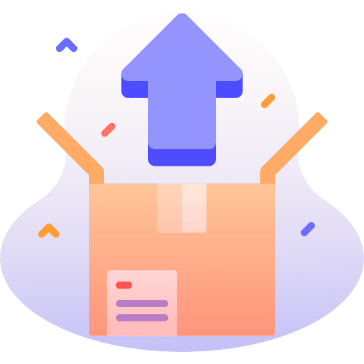 Shipping cardboard shipping and delivery packaging icon