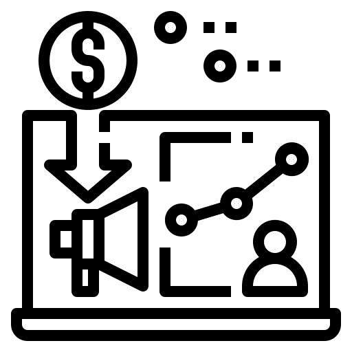 Advertising digital marketing website social media icon Advertising digital marketing website social media icon