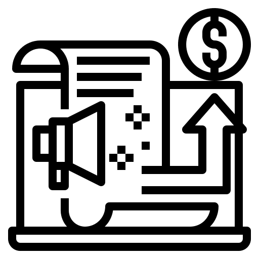 Content managing content managing content writing money icon