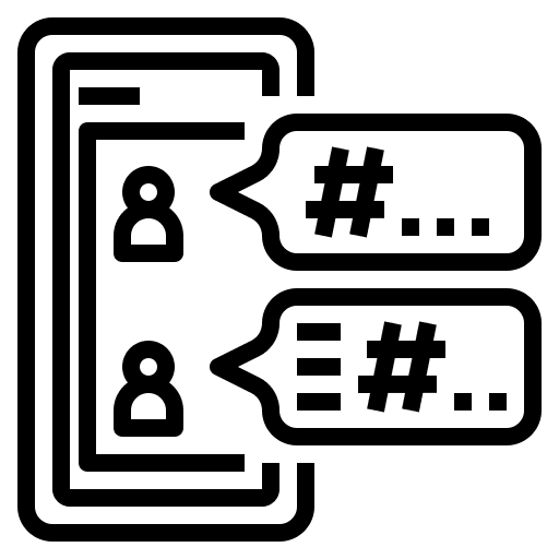 Hashtag social media digital marketing advertising icon Hashtag social media digital marketing advertising icon