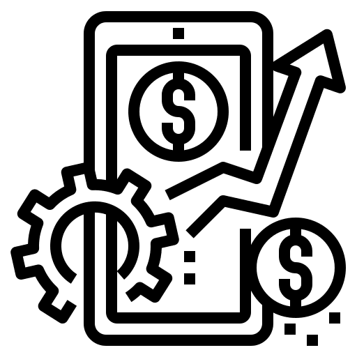 Monetization business monetization social media icon