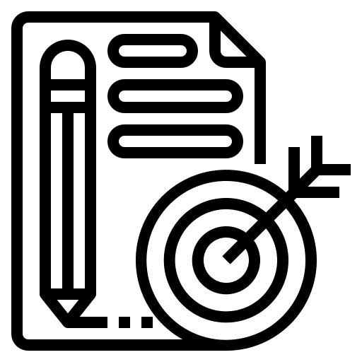 Planning marketing digital marketing goal icon Planning marketing digital marketing goal icon