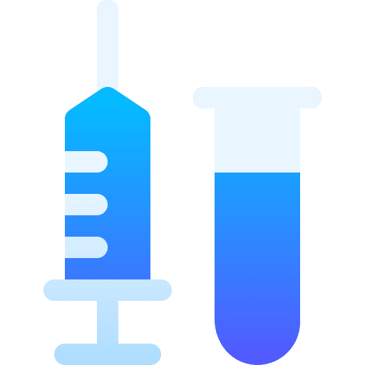 Syringe drugs healthcare and medical syringes icon