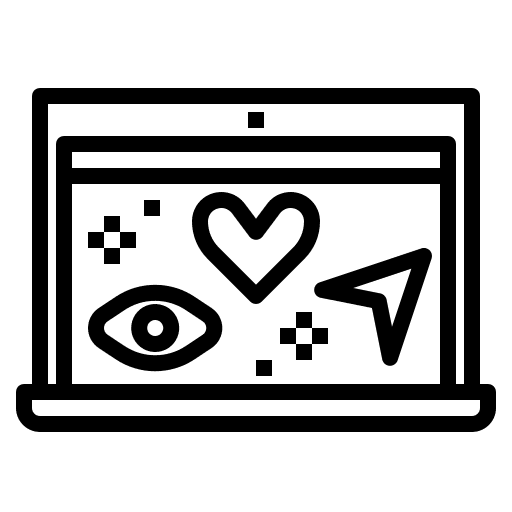 User engagement website business marketing icon User engagement website business marketing icon