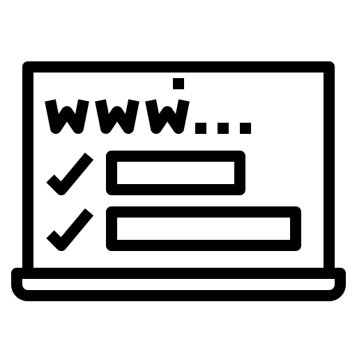 Website content advertising business social media icon Website content advertising business social media icon