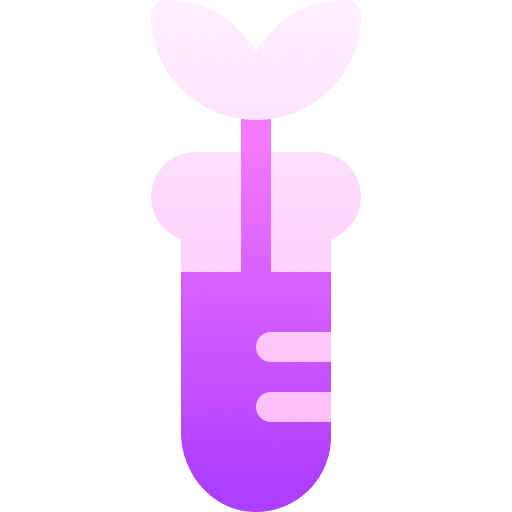 Flask leaf sprout agriculture icon