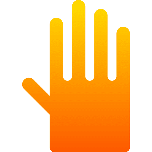 Gloves health glove security icon