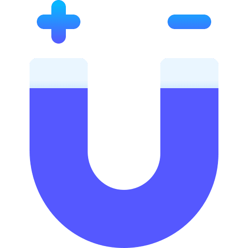 Magnetic magnetism magnet tools and utensils icon