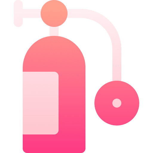Oxygen tank gas cylinder healthcare and medical tank icon