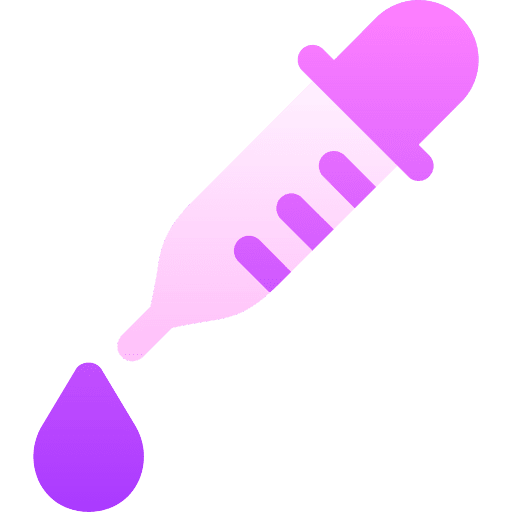 Pipette healthcare and medical eye care pipette icon