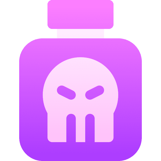Poison container glass chemistry icon