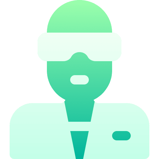 Scientist education flask scientist icon